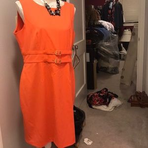 Dress peach colored